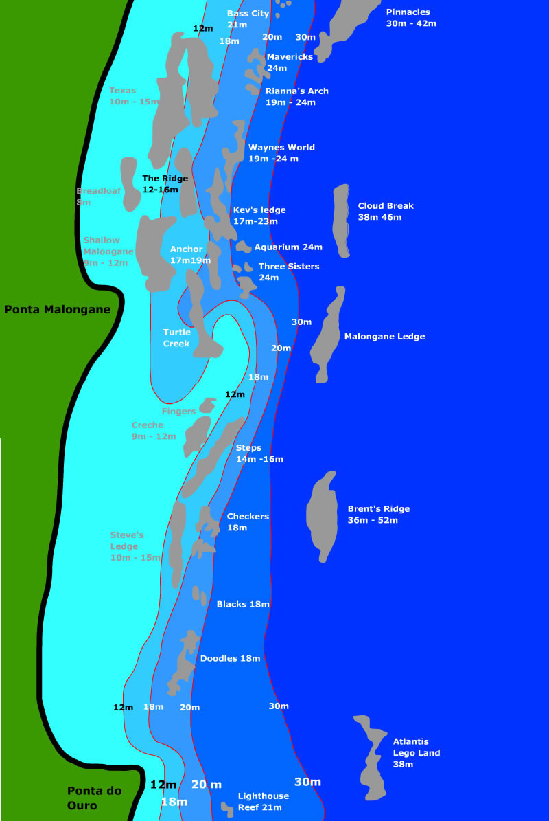 Mozambique Dive Sites